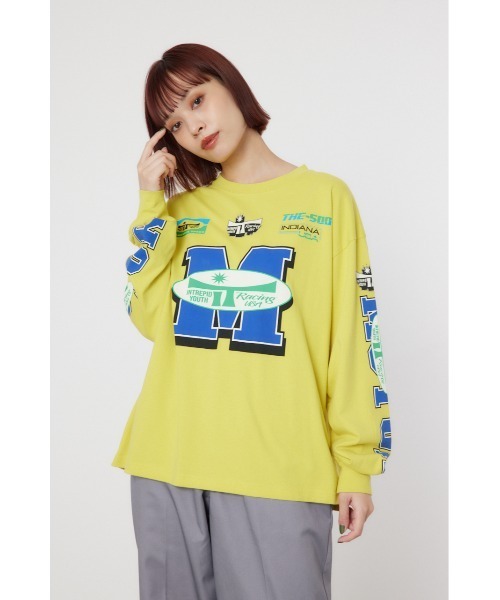 RODEO CROWNS WIDE BOWL(ロデオクラウンズワイドボウル)の「INTREPID YOUTH MOTOR L/S Tシャツ(Tシャツ/カットソー・レディース・オフホワイト/ブルー/ブラック/イエロー・MEDIUM/LARGE)」の22枚目の写真