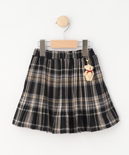 SHOO・LA・RUE（シューラルー）の「◆【110-140cm】クマチャーム付きチェックプリーツスカート（スカート・キッズ・ブルー系6/ブラック系1・11/12/13/14）」の14枚目の写真