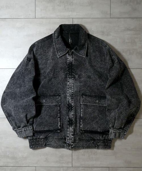 セール】vintage like sulfur dye twill A-2 jacket/ヴィンテージ