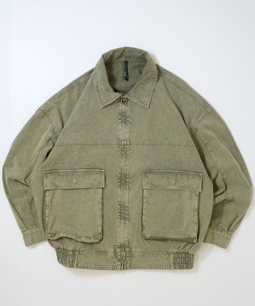 セール】vintage like sulfur dye twill A-2 jacket/ヴィンテージ