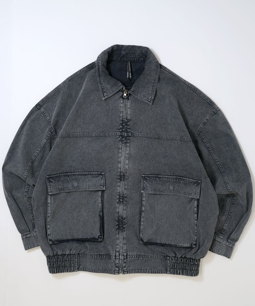 セール】vintage like sulfur dye twill A-2 jacket