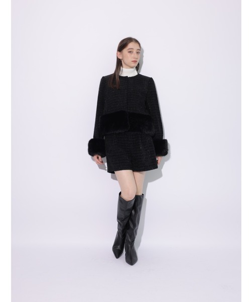 Rirandture(リランドチュール)の「ツィードショートパンツ(その他パンツ・レディース・オフホワイト/ブラック・1/2/0)」の6枚目の写真