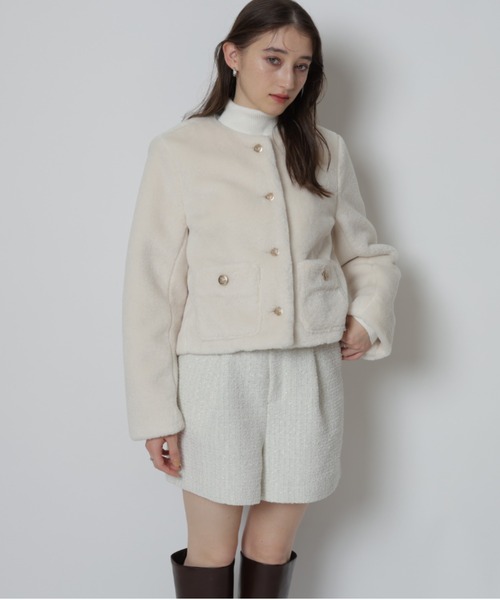 Rirandture(リランドチュール)の「ツィードショートパンツ(その他パンツ・レディース・オフホワイト/ブラック・1/2/0)」の12枚目の写真