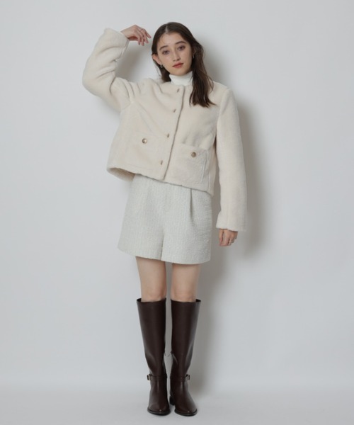 Rirandture(リランドチュール)の「ツィードショートパンツ(その他パンツ・レディース・オフホワイト/ブラック・1/2/0)」の13枚目の写真