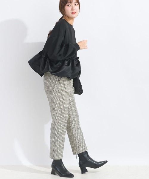 PICCIN（ピッチン）の「【WEB限定】裾バルーン切り替えプルオーバー（スウェット・レディース・ライトグレー/ブラック/オフホワイト・M/L）」の16枚目の写真