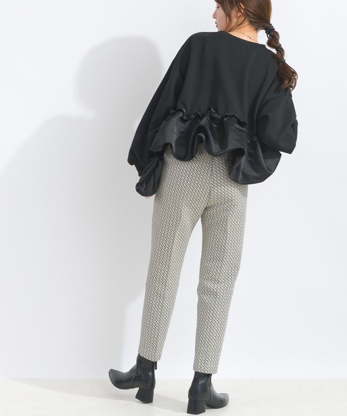 PICCIN（ピッチン）の「【WEB限定】裾バルーン切り替えプルオーバー（スウェット・レディース・ライトグレー/ブラック/オフホワイト・M/L）」の17枚目の写真