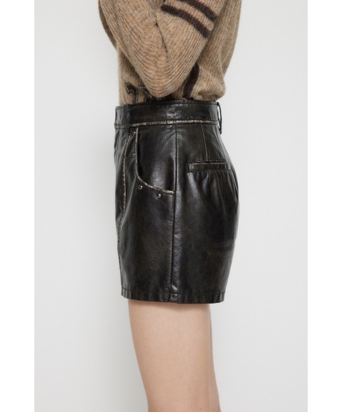 FAUX LEATHER COMPACT ショートパンツ（その他パンツ）｜LAGUA GEM