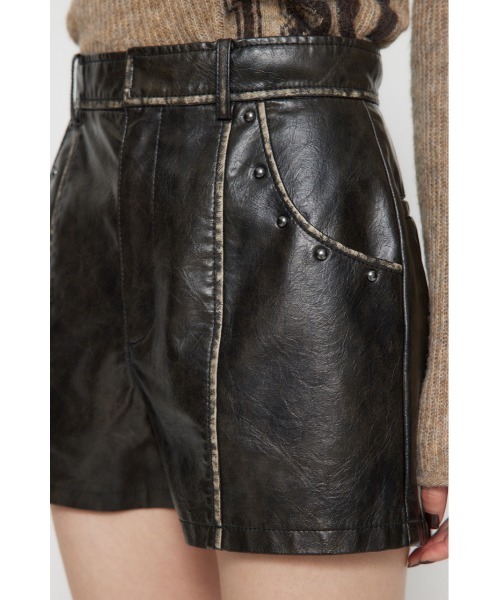 FAUX LEATHER COMPACT ショートパンツ（その他パンツ）｜LAGUA GEM