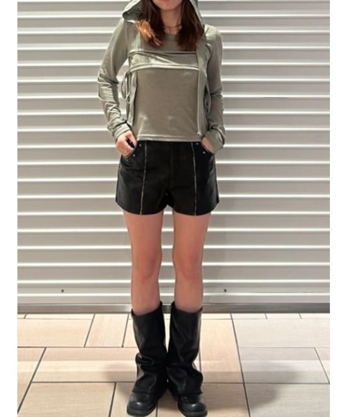 LAGUAGEM ショートパンツ FAUX LEATHER COMPACT ショートパンツ（その他パンツ）｜LAGUA