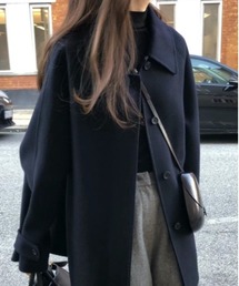 sorule（ソルレ）の「Aラインミドルコート（ステンカラーコート）」