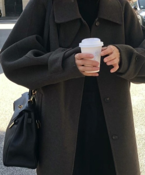 Aラインミドルコート（ステンカラーコート）｜sorule（ソルレ）の