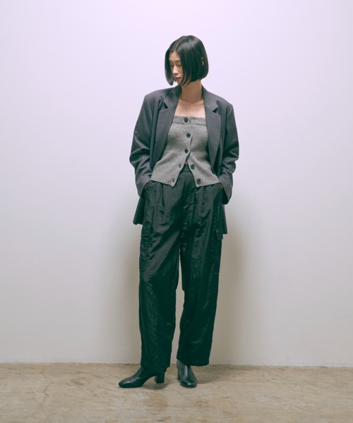 EN NEUME（エンノイム）の「【Set Up】Nylon Twill Cargo Pants（カーゴパンツ・レディース・ブラック/グレー/モカ・FREE）」の14枚目の写真