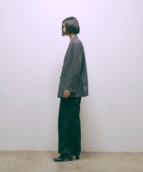 EN NEUME（エンノイム）の「【Set Up】Nylon Twill Cargo Pants（カーゴパンツ・レディース・ブラック/グレー/モカ・FREE）」の15枚目の写真