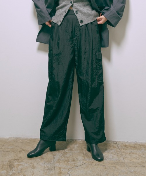 EN NEUME（エンノイム）の「【Set Up】Nylon Twill Cargo Pants（カーゴパンツ・レディース・ブラック/グレー/モカ・FREE）」の18枚目の写真