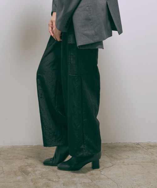 EN NEUME（エンノイム）の「【Set Up】Nylon Twill Cargo Pants（カーゴパンツ・レディース・ブラック/グレー/モカ・FREE）」の20枚目の写真