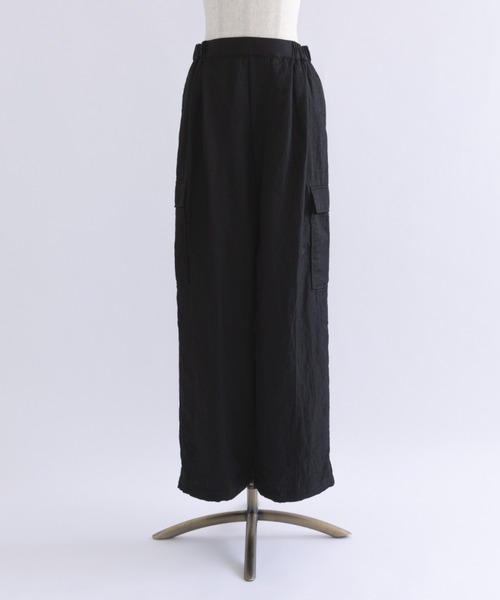 EN NEUME（エンノイム）の「【Set Up】Nylon Twill Cargo Pants（カーゴパンツ・レディース・ブラック/グレー/モカ・FREE）」の6枚目の写真
