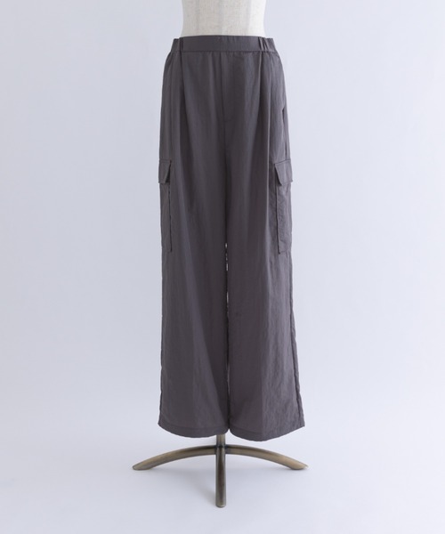 EN NEUME（エンノイム）の「【Set Up】Nylon Twill Cargo Pants（カーゴパンツ・レディース・ブラック/グレー/モカ・FREE）」の13枚目の写真