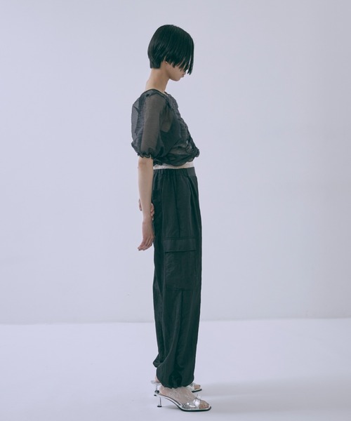 EN NEUME（エンノイム）の「【Set Up】Nylon Twill Cargo Pants（カーゴパンツ・レディース・ブラック/グレー/モカ・FREE）」の21枚目の写真