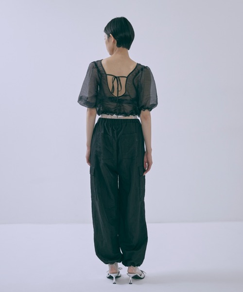 EN NEUME（エンノイム）の「【Set Up】Nylon Twill Cargo Pants（カーゴパンツ・レディース・ブラック/グレー/モカ・FREE）」の22枚目の写真