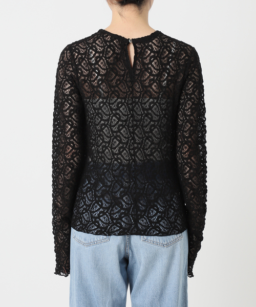 追加2》ペイズリー ストレッチレースプルオーバー（Tシャツ/カットソー