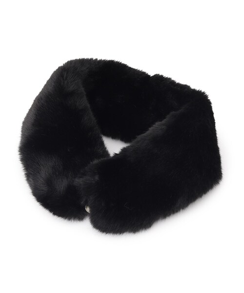 SHOO・LA・RUE（シューラルー）の「◆上品に大人可愛く マグネットフェイクファープチティペット（ストール/ショール・レディース・アイボリー/ブラック/ブラウン系その他/グレー・00）」の3枚目の写真