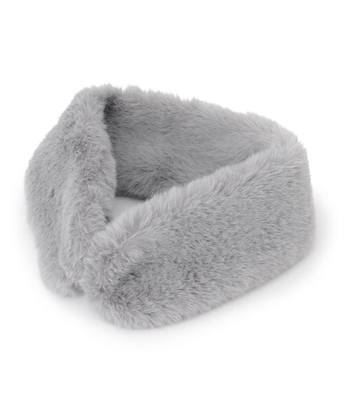 SHOO・LA・RUE（シューラルー）の「◆上品に大人可愛く マグネットフェイクファープチティペット（ストール/ショール・レディース・アイボリー/ブラック/ブラウン系その他/グレー・00）」の6枚目の写真