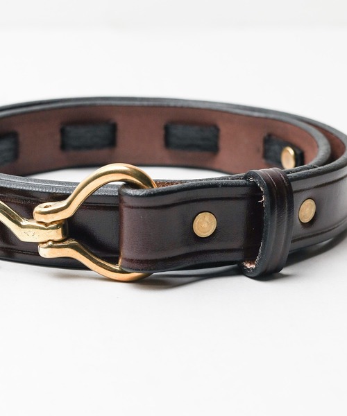 TORY LEATHER(トリーレザー)の「●TORY LEATHER●HAVANA BRIDLE LEATHER CREASED BELT WITH A COLLAPSIBLE BRASS HOOF PICK(ベルト・レディース・ブラウン・28inch)」の3枚目の写真