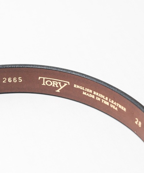 TORY LEATHER(トリーレザー)の「●TORY LEATHER●HAVANA BRIDLE LEATHER CREASED BELT WITH A COLLAPSIBLE BRASS HOOF PICK(ベルト・レディース・ブラウン・28inch)」の4枚目の写真