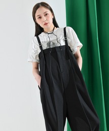 セール】ワッペン付きオーバーオール(ユニセックス)（サロペット