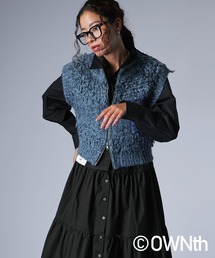 ループフリンジニットベスト
