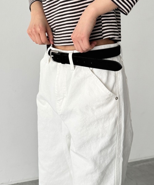 CANAL JEAN(キャナルジーン)の「El mar スウェードベルト(ベルト・レディース・ブラウン/ブラック・ONE SIZE)」の5枚目の写真