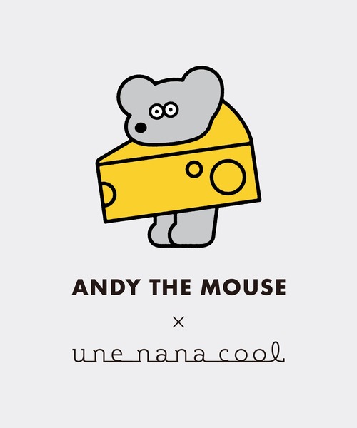 une nana cool（ウンナナクール）の「MADE WITH ねずみのANDY 綿混裏起毛あったかシャツ（インナーウェア/肌着・レディース・ブラック/キナリ・L/M）」の3枚目の写真