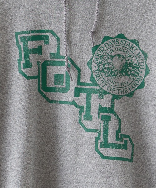 FRUIT OF THE LOOM（フルーツオブザルーム）の「FRUIT OF THE LOOM/フルーツオブザルーム FTL RETRO LOGO HOODIE フーディー スウェット トレーナー 2026年秋冬 秋服（パーカー・メンズ・ネイビー/ブラック/グレー・XL/L/M）」の7枚目の写真