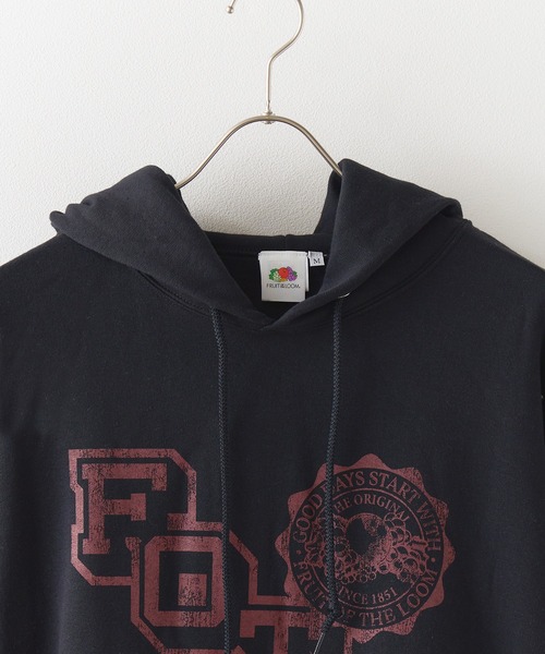 FRUIT OF THE LOOM（フルーツオブザルーム）の「FRUIT OF THE LOOM/フルーツオブザルーム FTL RETRO LOGO HOODIE フーディー スウェット トレーナー 2026年秋冬 秋服（パーカー・メンズ・ネイビー/ブラック/グレー・XL/L/M）」の5枚目の写真