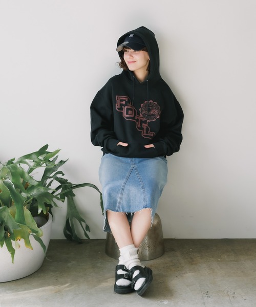 FRUIT OF THE LOOM（フルーツオブザルーム）の「FRUIT OF THE LOOM/フルーツオブザルーム FTL RETRO LOGO HOODIE フーディー スウェット トレーナー 2026年秋冬 秋服（パーカー・メンズ・ネイビー/ブラック/グレー・XL/L/M）」の19枚目の写真