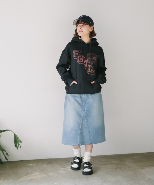FRUIT OF THE LOOM（フルーツオブザルーム）の「FRUIT OF THE LOOM/フルーツオブザルーム FTL RETRO LOGO HOODIE フーディー スウェット トレーナー 2026年秋冬 秋服（パーカー・メンズ・ネイビー/ブラック/グレー・XL/L/M）」の21枚目の写真