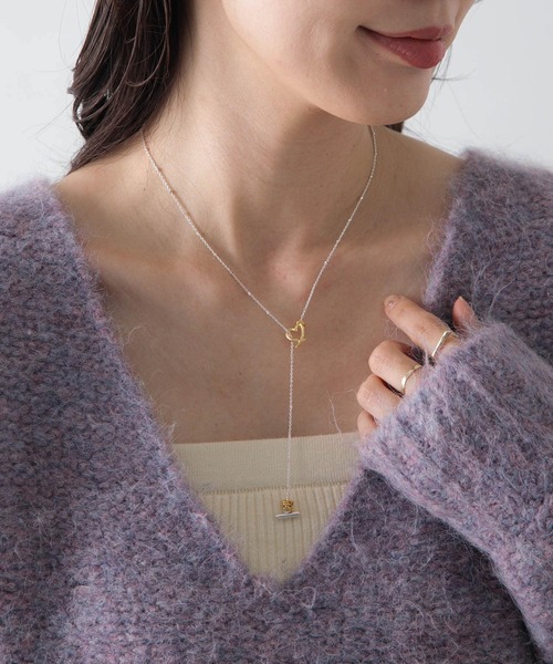 Lapuis Line Coil Heart Necklace A（ネックレス）｜LAPUIS（ラピュイ）