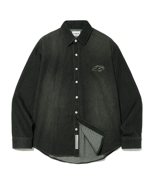 F.ILLUMINATE（フィルミネイト）の「【UNISEX】Filluminate／ストーンウォッシュドシャツ（シャツ/ブラウス・レディース・ブラック/インディゴブルー・MEDIUM/LARGE/SMALL）」の17枚目の写真