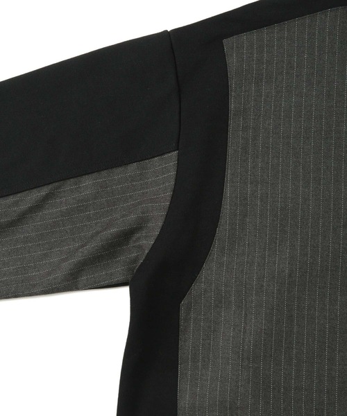 JUNRED（ジュンレッド）の「コンビネーションスウェット（スウェット・メンズ・チャコールグレー/ライトグレー・L/M/S）」の7枚目の写真