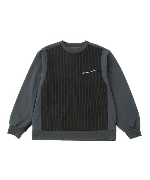 JUNRED（ジュンレッド）の「コンビネーションスウェット（スウェット・メンズ・チャコールグレー/ライトグレー・L/M/S）」の10枚目の写真