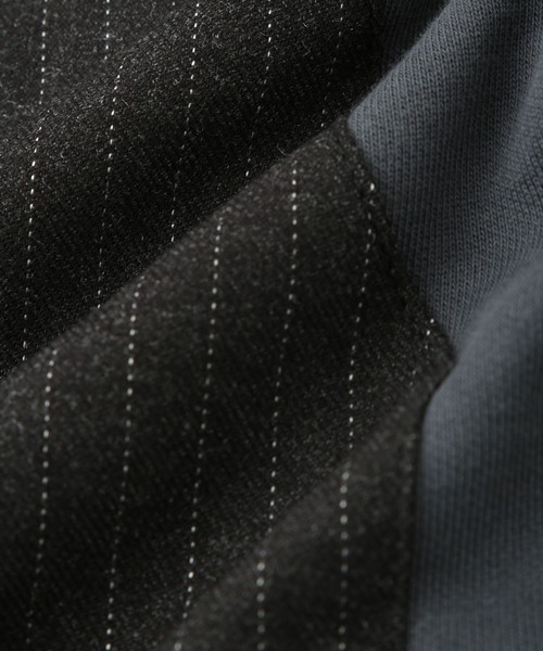 JUNRED（ジュンレッド）の「コンビネーションスウェット（スウェット・メンズ・チャコールグレー/ライトグレー・L/M/S）」の11枚目の写真