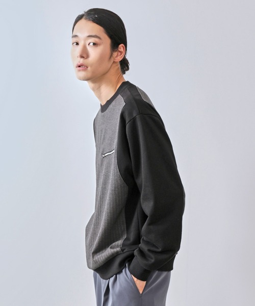 JUNRED（ジュンレッド）の「コンビネーションスウェット（スウェット・メンズ・チャコールグレー/ライトグレー・L/M/S）」の15枚目の写真