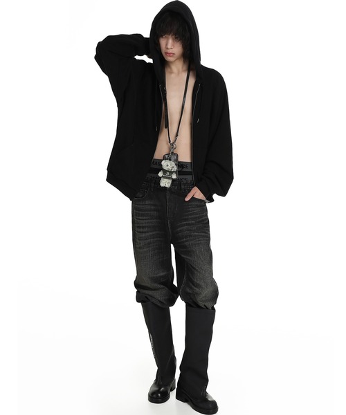 pg パーカー新品❣️サイズ　0 A FEW GOOD KIDS 】 AFGK 正規品 男女兼用 ラインストーン ロゴ
