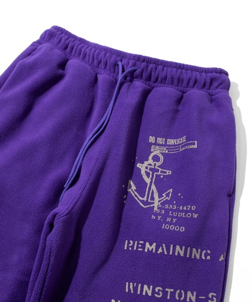 CUBE SUGAR（キューブシュガー）の「CUBE SUGAR/キューブシュガー　フリースジョガーパンツ（その他パンツ・レディース・パープル/ブラック/レッド・FREE）」の4枚目の写真