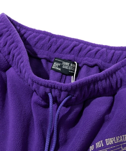 CUBE SUGAR（キューブシュガー）の「CUBE SUGAR/キューブシュガー　フリースジョガーパンツ（その他パンツ・レディース・パープル/ブラック/レッド・FREE）」の5枚目の写真