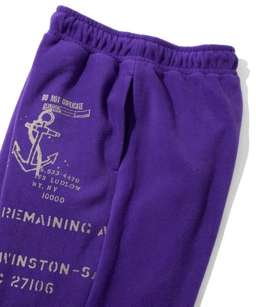 CUBE SUGAR（キューブシュガー）の「CUBE SUGAR/キューブシュガー　フリースジョガーパンツ（その他パンツ・レディース・パープル/ブラック/レッド・FREE）」の6枚目の写真