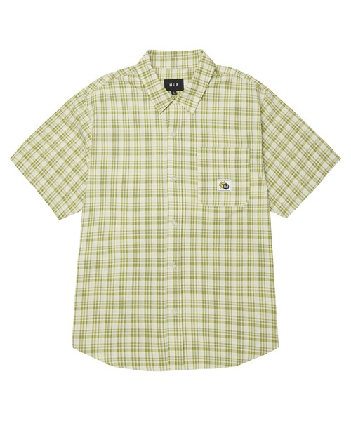 TOTAL ECLIPSE PLAID SHIRT / HUF ハフ チェック 半袖シャツ