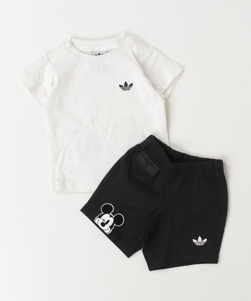 adidas × Disney ミッキーマウス ショーツ&Tシャツセット キッズ / アディダスオリジナルス adidas Originals（Tシャツ/カットソー）｜Disney（ディズニー） pattayablatt.com