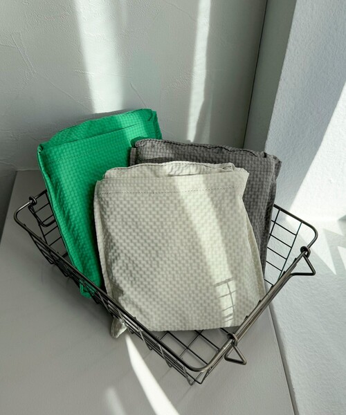 撥水サッカーチェック刺繍トートバッグ（トートバッグ）｜fredy emue（フレディエミュ）