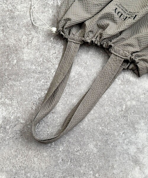 撥水サッカーチェック刺繍トートバッグ（トートバッグ）｜fredy emue（フレディエミュ）